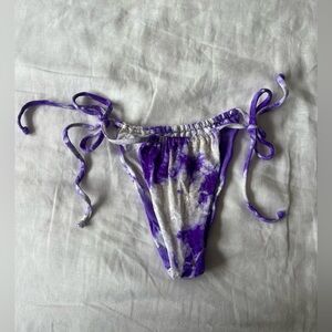 Frankie’s Bikinis | Purple Tie-Dye Bikini Bottom